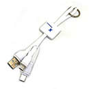 三合一USB數據充電線鎖圈