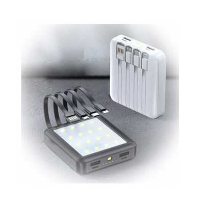 自帶四線露營燈行動電源